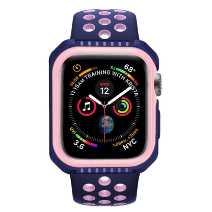 Smart Watch Shockproof Two Color Protective Case for Apple Watch Series 3 38mm(Pink Blue) - Watch Cases by buy2fix | Online Shopping UK | buy2fix