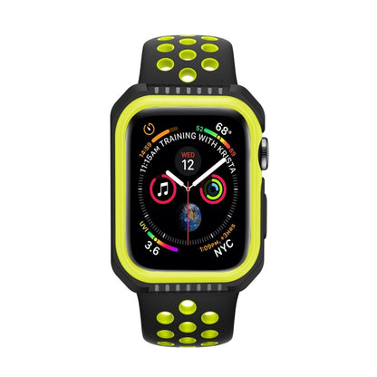 Smart Watch Shockproof Two Color Protective Case for Apple Watch Series 3 42mm(Black Yellow) - Watch Cases by buy2fix | Online Shopping UK | buy2fix