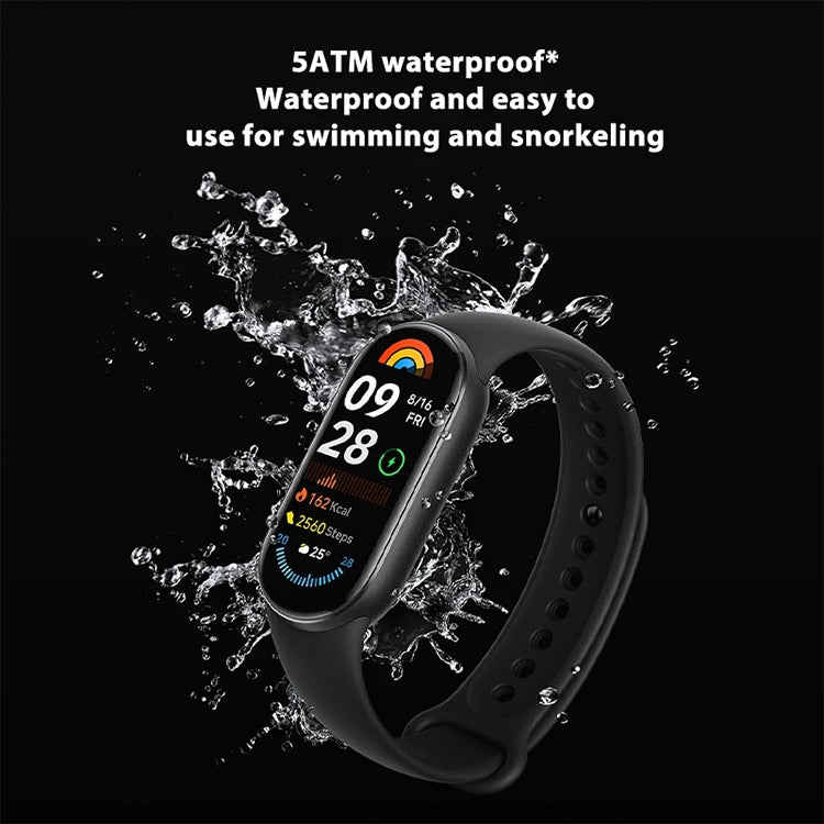 Original Xiaomi Smart Band 9 1.62 inch AMOLED Screen 5ATM Waterproof Smart Watch, Support Blood Oxygen / Heart Rate Monitor (Blue) - Wearable Devices by Xiaomi | Online Shopping UK | buy2fix