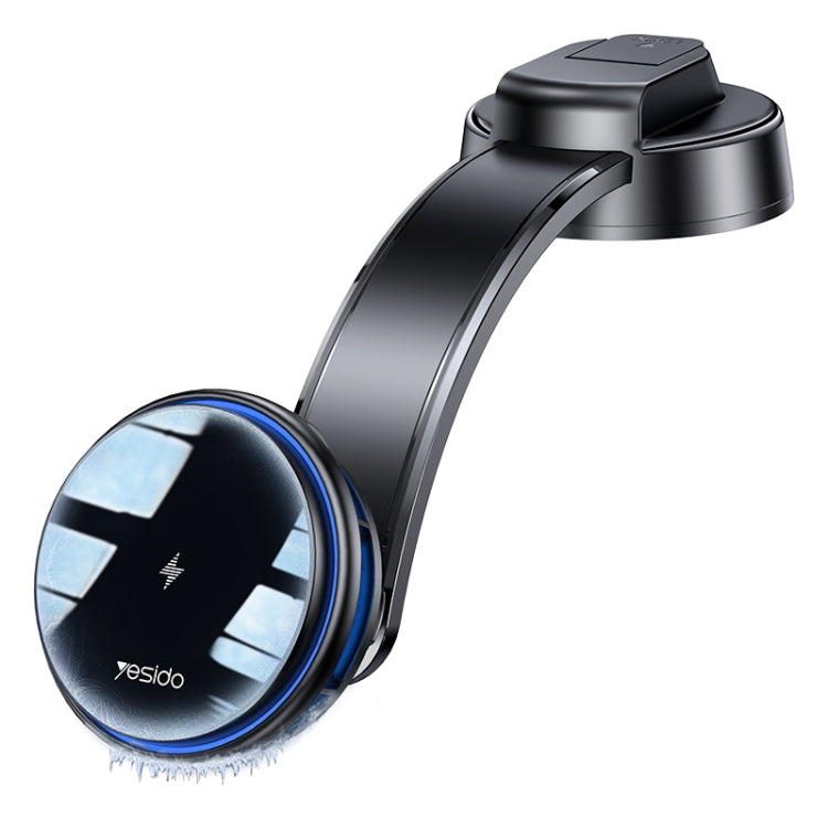 Yesido C311 Semiconductor Cooling 15W Magnetic Wireless Charging Car Holder (Black) - Wireless Charger Holders by Yesido | Online Shopping UK | buy2fix