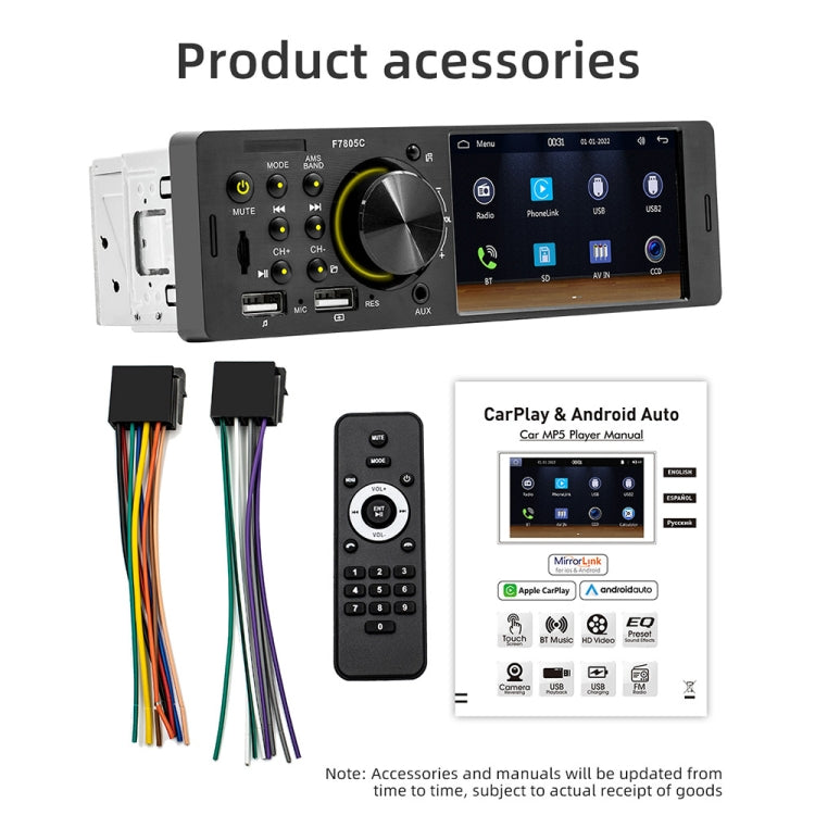 4 inch 800x480P Car Radio Receiver MP5 Player, Support FM & Bluetooth & SD Card with Remote Control - Car MP3 & MP4 & MP5 by buy2fix | Online Shopping UK | buy2fix