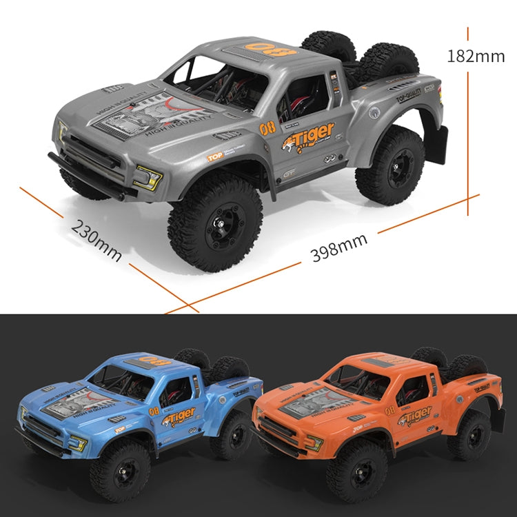 FY-08 Brushless Version 2.4G Remote Control Off-road Vehicle 1:12 Four-wheel Drive Short Truck High-speed Remote Control Car, EU Plug (Blue) - RC Cars by buy2fix | Online Shopping UK | buy2fix