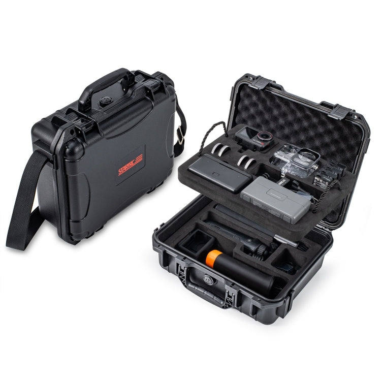 For DJI Osmo Action 5 Pro STARTRC Waterproof EVA ABS Dual-layer Suitcase Storage Box (Black) - Case & Bags by STARTRC | Online Shopping UK | buy2fix