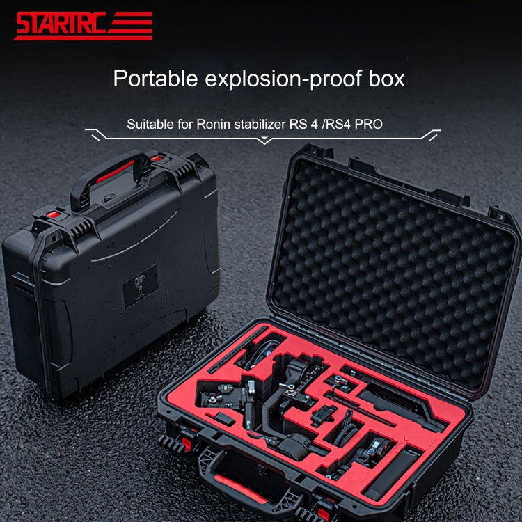 For DJI RS4/  RS4 Pro STARTRC ABS Waterproof Shockproof Suitcase Portable Storage Box (Black) -  by STARTRC | Online Shopping UK | buy2fix