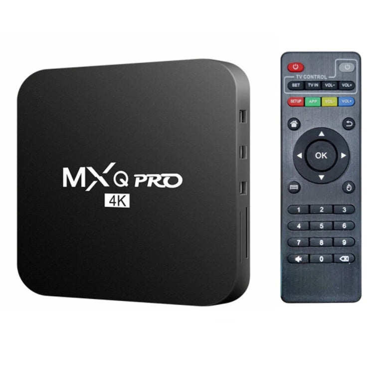 MXQ Pro 4K TV Box Rockchip RK3228A Quad Core CPU Android 7.1, 1GB+8GB wtih Remote Control, EU Plug - RK3228A by buy2fix | Online Shopping UK | buy2fix