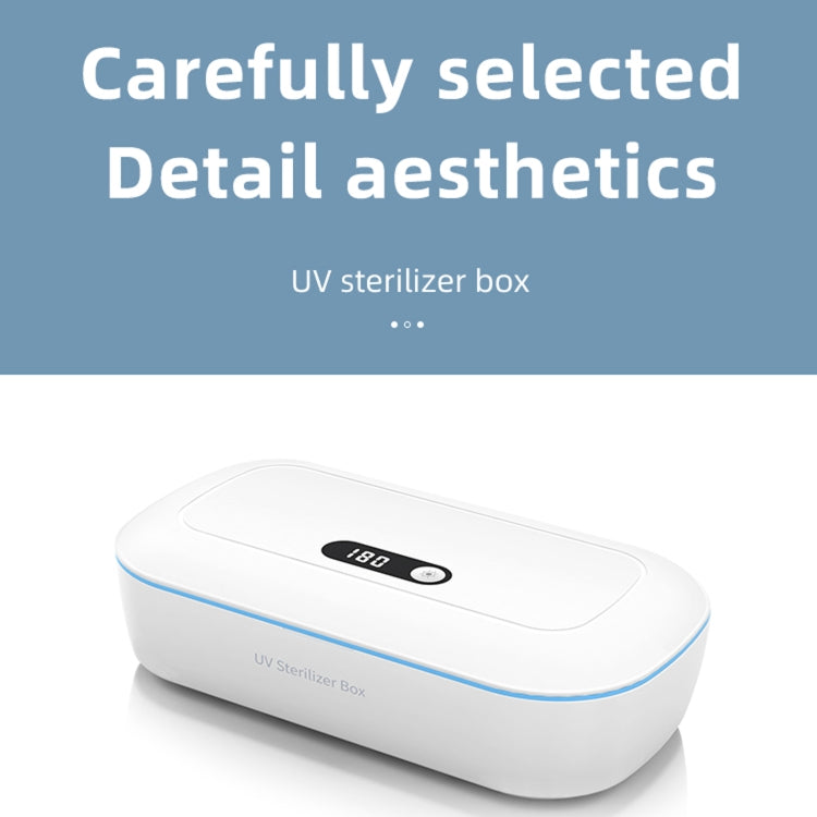 L11 Multi-function UVC Ultraviolet Mask Jewelry Toothbrush Mobile Phone Sterilization Box(Blue White) - Sterilizers by buy2fix | Online Shopping UK | buy2fix