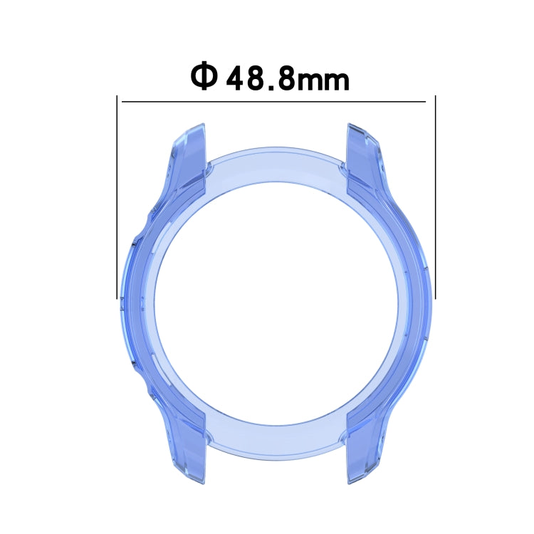 For TicWatch Pro 3 / Pro 3 Lite Half Coverage Hollowed TPU Protective Case(Transparent Blue) - Watch Case by buy2fix | Online Shopping UK | buy2fix