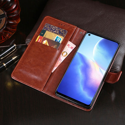 For Blackview A90 idewei Crazy Horse Texture Horizontal Flip Leather Case with Holder & Card Slots & Wallet(Rose Red) - More Brand by idewei | Online Shopping UK | buy2fix