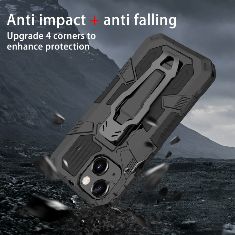 For iPhone 13 mini Machine Armor Warrior Shockproof PC + TPU Protective Case (Black) - iPhone 13 mini Cases by buy2fix | Online Shopping UK | buy2fix