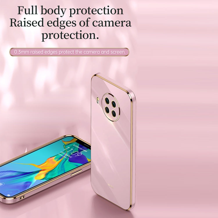 For Xiaomi Mi 10T Lite 5G XINLI Straight 6D Plating Gold Edge TPU Shockproof Case(Pink) - Xiaomi Cases by XINLI | Online Shopping UK | buy2fix