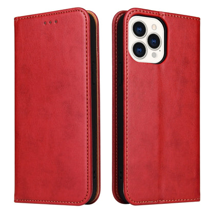 For iPhone 13 Pro Fierre Shann PU Leather Texture Horizontal Flip Leather Case with Holder & Card Slots & Wallet (Red) - iPhone 13 Pro Cases by FIERRE SHANN | Online Shopping UK | buy2fix