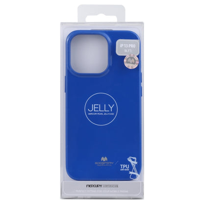 For iPhone 13 Pro GOOSPERY JELLY Full Coverage Soft Case (Blue) - iPhone 13 Pro Cases by GOOSPERY | Online Shopping UK | buy2fix