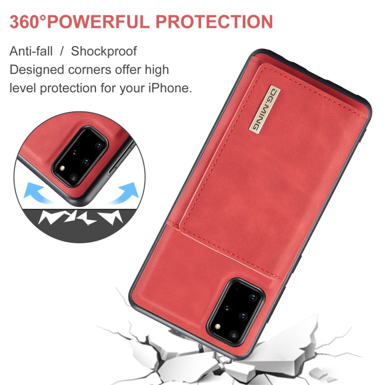 For Samsung Galaxy S20+ DG.MING M1 Series 3-Fold Multi Card Wallet  Back Cover Shockproof Case with Holder Function(Red) - Galaxy Phone Cases by DG.MING | Online Shopping UK | buy2fix