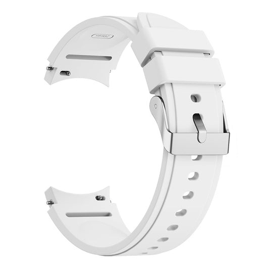 For Samsung Galaxy Watch4 Classic 46mm Silicone Watch Band(White) - Watch Bands by buy2fix | Online Shopping UK | buy2fix