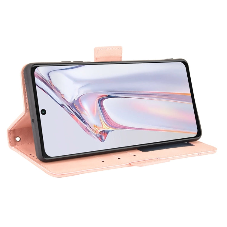 For Blackview A100 Skin Feel Calf Pattern Horizontal Flip Leather Case with Holder & Card Slots & Photo Frame(Pink) - More Brand by buy2fix | Online Shopping UK | buy2fix