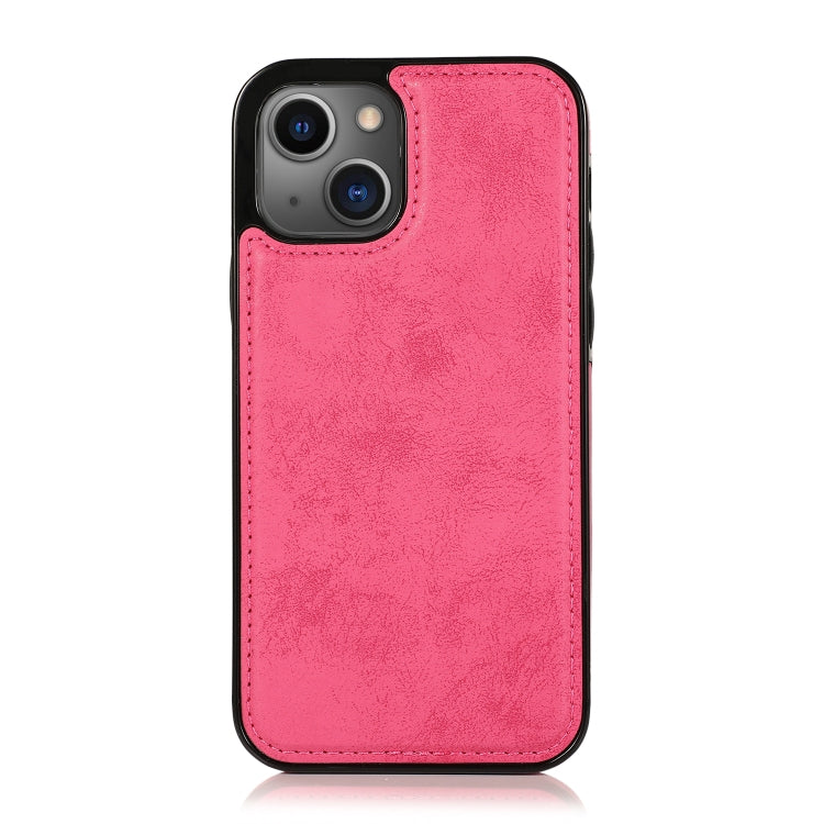 For iPhone 13 Pro Retro 2 in 1 Detachable Horizontal Flip Leather Case with Card Slots & Wallet (Pink) - iPhone 13 Pro Cases by buy2fix | Online Shopping UK | buy2fix