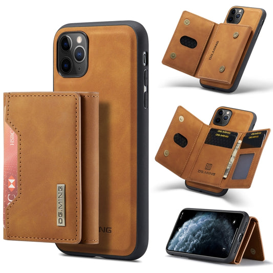 DG.MING M2 Series 3-Fold Multi Card Bag Back Cover Shockproof Case with Wallet & Holder Function For iPhone 11 Pro(Brown) - iPhone 11 Pro Cases by DG.MING | Online Shopping UK | buy2fix