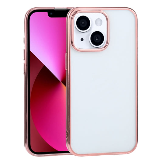 For iPhone 13 Ultra-thin Electroplating TPU Protective Case(Pink) - iPhone 13 Cases by buy2fix | Online Shopping UK | buy2fix