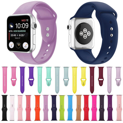 Double Nail Silicone Strap Watch Band For Apple Watch Ultra 49mm&Watch Ultra 2 49mm / Series 9&8&7 45mm / SE 3&SE 2&6&SE&5&4 44mm / 3&2&1 42mm(Lavender) - Watch Bands by buy2fix | Online Shopping UK | buy2fix