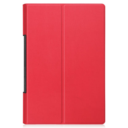 For Lenovo Yoga Tab 11 / YT-J706X Custer Texture Horizontal Flip PU Leather Case with Holder & Sleep / Wake-up Function(Red) - Lenovo by buy2fix | Online Shopping UK | buy2fix