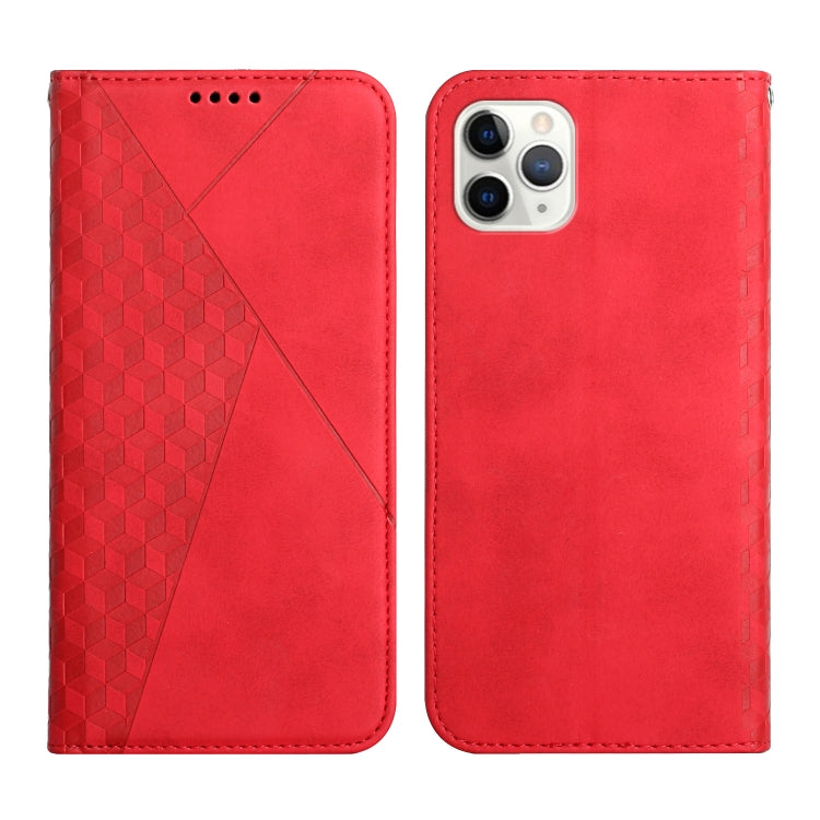 For iPhone 11 Pro Max Diamond Pattern Splicing Skin Feel Magnetic Horizontal Flip Leather Case with Card Slots & Holder & Wallet (Red) - iPhone 11 Pro Max Cases by buy2fix | Online Shopping UK | buy2fix