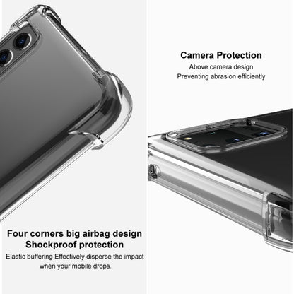 For Samsung Galaxy A22 5G IMAK All Coverage Shockproof Airbag TPU Case with Screen Protector(Transparent) - Galaxy Phone Cases by imak | Online Shopping UK | buy2fix