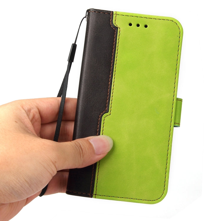 For Nokia 1.4 Business Stitching-Color Horizontal Flip PU Leather Case with Holder & Card Slots & Photo Frame(Green) - Nokia Cases by buy2fix | Online Shopping UK | buy2fix