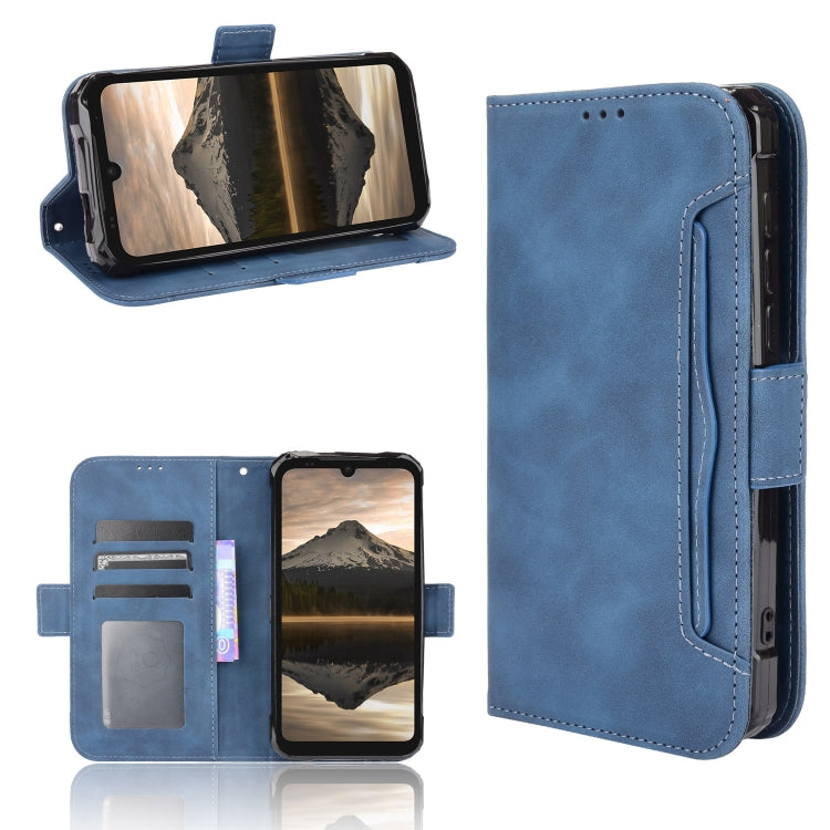 For Doogee S86 / S86 Pro Skin Feel Calf Pattern Horizontal Flip Leather Case with Holder & Card Slots & Photo Frame(Blue) - More Brand by buy2fix | Online Shopping UK | buy2fix