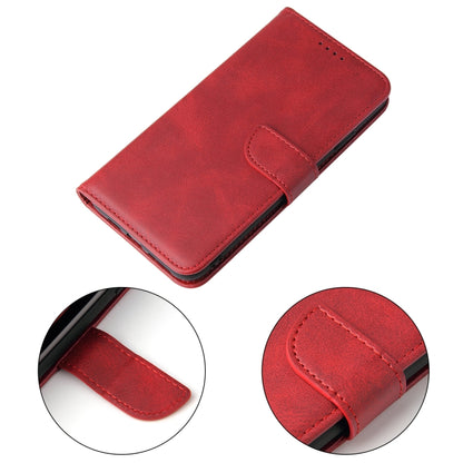 For iPhone X / XS Calf Texture Buckle Horizontal Flip Leather Case with Holder & Card Slots & Wallet(Red) - More iPhone Cases by buy2fix | Online Shopping UK | buy2fix