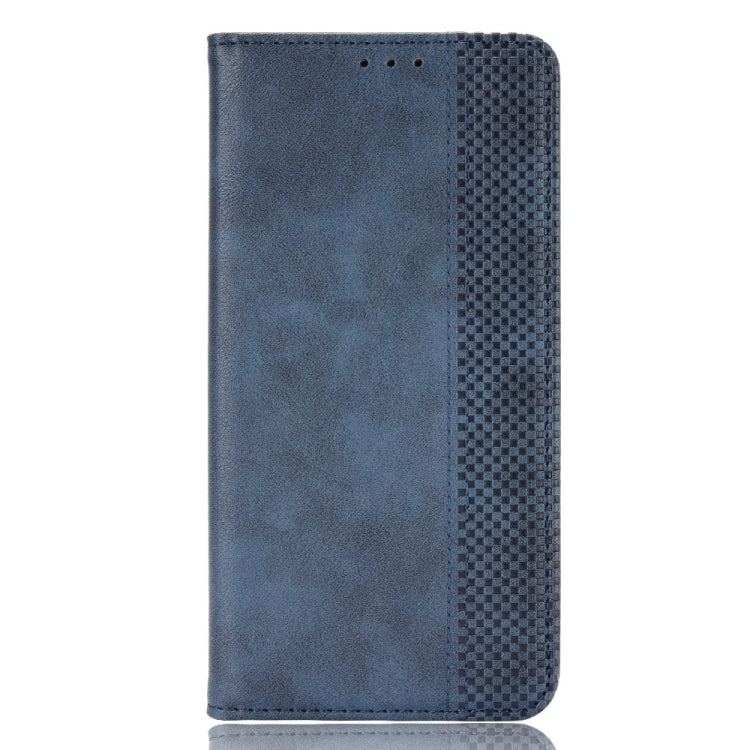 For Doogee S86 / S86 Pro Magnetic Buckle Retro Pattern Horizontal Flip Leather Case with Holder & Card Slot & Wallet(Blue) - More Brand by buy2fix | Online Shopping UK | buy2fix