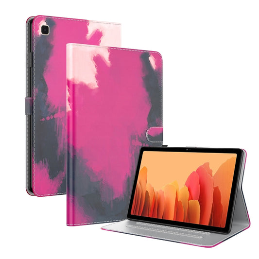 For Samsung Galaxy Tab A7 10.4 2020 T500 / T505 Voltage Watercolor Pattern Skin Feel Magnetic Horizontal Flip PU Leather Case with Holder & Card Slots & Photo Frame & Sleep / Wake-up Function(Berry) - Other Galaxy Tab PC by buy2fix | Online Shopping UK | buy2fix