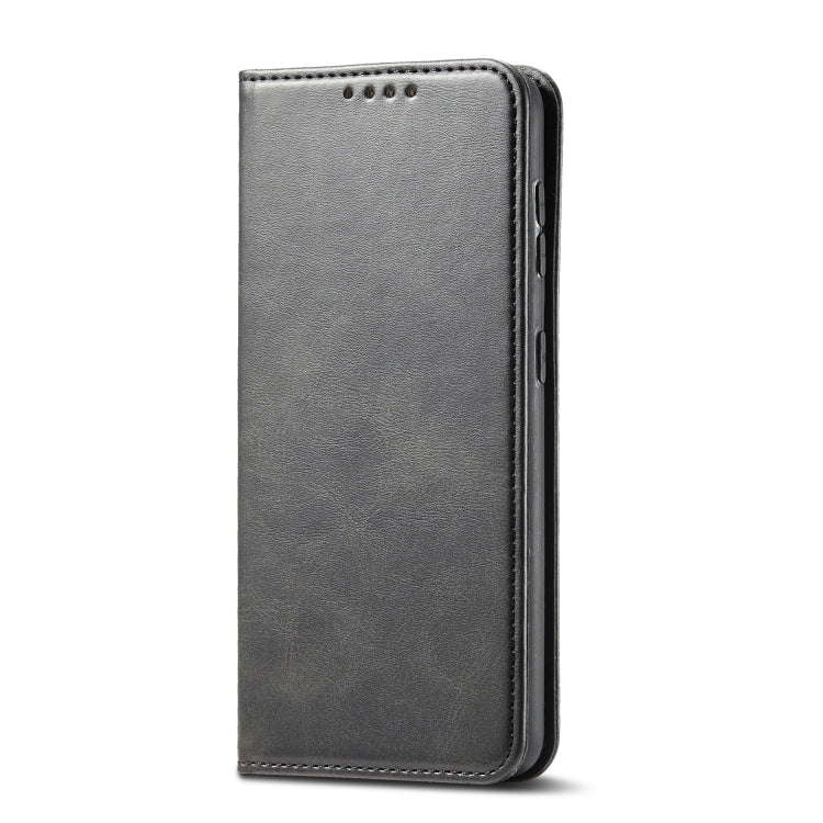 For LG Q7 Calf Texture Magnetic Horizontal Flip Leather Case with Holder & Card Slots & Wallet(Black) - LG by buy2fix | Online Shopping UK | buy2fix