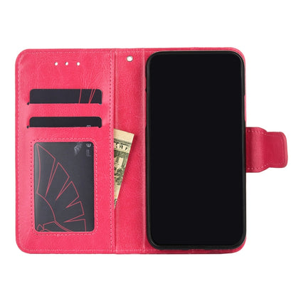 For Doogee X96 Pro Crystal Texture Horizontal Flip Leather Case with Holder & Card Slots & Wallet(Rose Red) - More Brand by buy2fix | Online Shopping UK | buy2fix