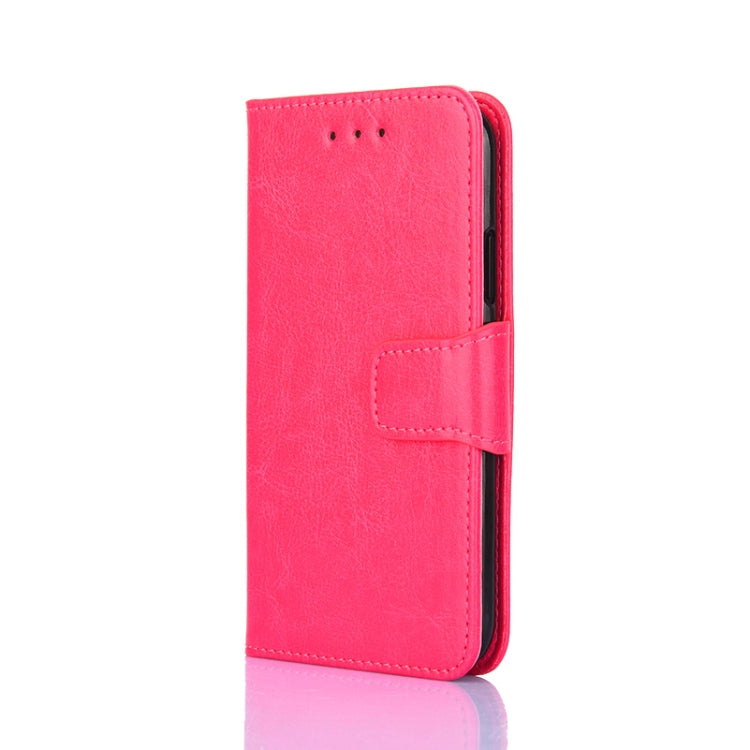 For Samsung Galaxy S21 Ultra 5G Crystal Texture Horizontal Flip Leather Case with Holder & Card Slots & Wallet(Rose Red) - Galaxy S21 Ultra 5G Cases by buy2fix | Online Shopping UK | buy2fix