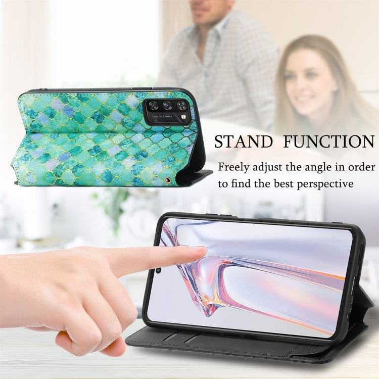 For Blackview A100 Colorful Magnetic Horizontal Flip PU Leather Case with Holder & Card Slot & Wallet(Emerald) - More Brand by buy2fix | Online Shopping UK | buy2fix