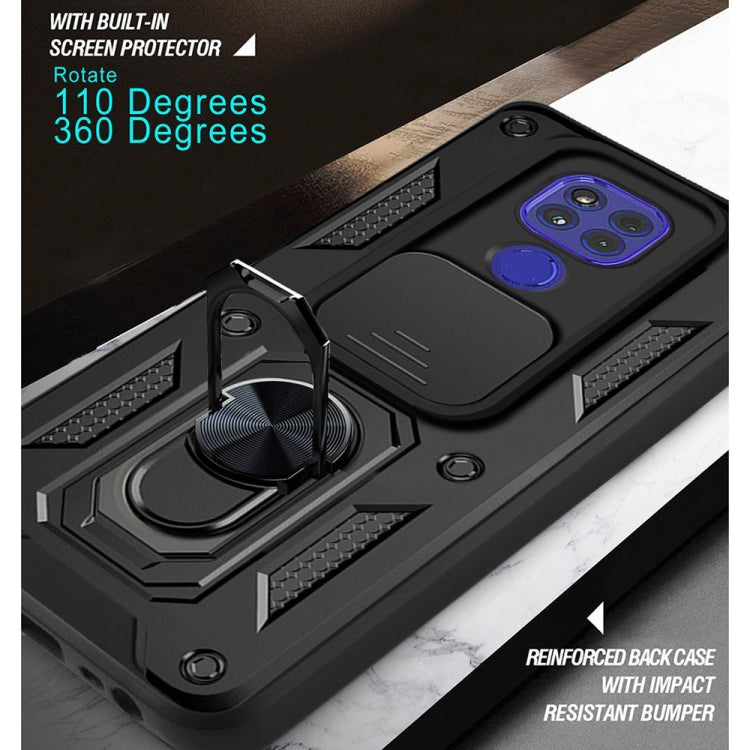 For Motorola Moto G9 Play Sliding Camera Cover Design TPU+PC Protective Case(Black) - Motorola Cases by buy2fix | Online Shopping UK | buy2fix