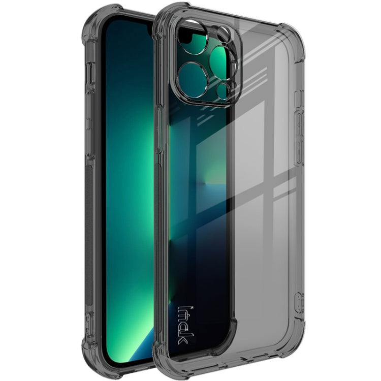 For iPhone 13 Pro Max IMAK All-inclusive Shockproof Airbag TPU Phone Case with Screen Protector (Transparent Black) - iPhone 13 Pro Max Cases by imak | Online Shopping UK | buy2fix