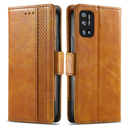 For Doogee N40 Pro CaseNeo Splicing Dual Magnetic Buckle Leather Case with Holder & Card Slots & Wallet(Khaki) - More Brand by buy2fix | Online Shopping UK | buy2fix