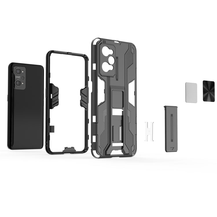 For OPPO Realme GT Neo2 5G Supersonic PC + TPU Shock-proof Phone Case with Holder(Black) - Realme Cases by buy2fix | Online Shopping UK | buy2fix