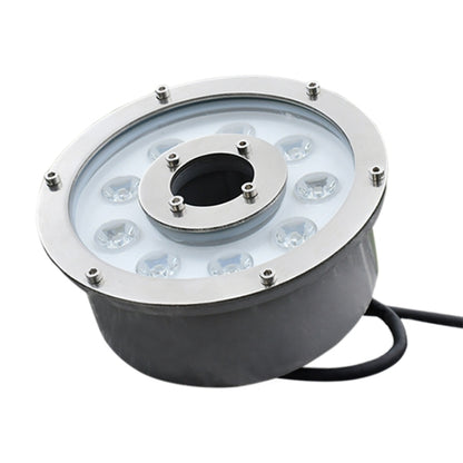 12W Landscape Ring LED Aluminum Alloy Underwater Fountain Light(White Light) - Underwater Lights by buy2fix | Online Shopping UK | buy2fix