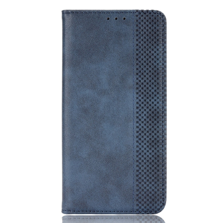 For Ulefone Note 6 / Note 6P Magnetic Buckle Retro Texture Leather Case(Blue) - Ulefone Cases by buy2fix | Online Shopping UK | buy2fix