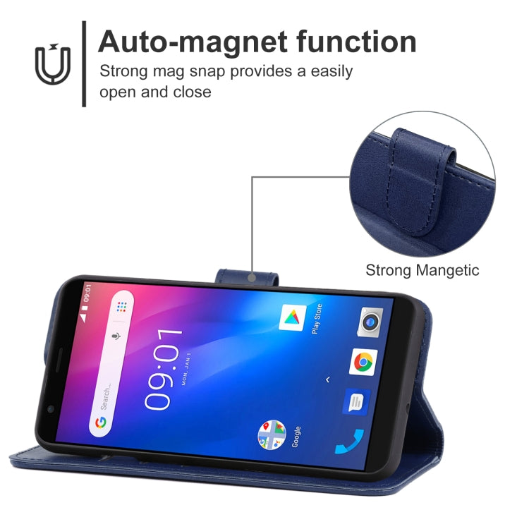 Leather Phone Case For Ulefone S1(Blue) - Ulefone Cases by buy2fix | Online Shopping UK | buy2fix