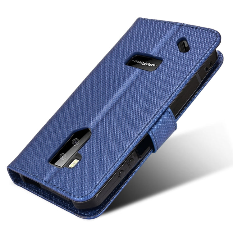 For Ulefone Armor X9 Diamond Texture Leather Phone Case(Blue) - Ulefone Cases by buy2fix | Online Shopping UK | buy2fix