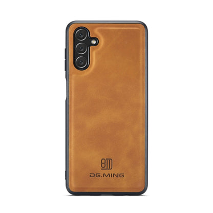 For Samsung Galaxy A13 5G DG.MING M2 Series 3-Fold Multi Card Bag Phone Case(Brown) - Galaxy Phone Cases by DG.MING | Online Shopping UK | buy2fix