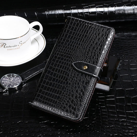 For TCL 20B idewei Crocodile Texture Horizontal Flip Leather Phone Case(Black) - More Brand by idewei | Online Shopping UK | buy2fix