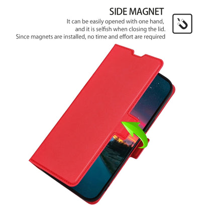 For Doogee N30 Ultra-thin Voltage Side Buckle PU + TPU Leather Phone Case(Red) - More Brand by buy2fix | Online Shopping UK | buy2fix