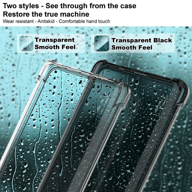 For Xiaomi Redmi K50 / K50 Pro 5G imak TPU Phone Case with Screen Protector(Transparent Black) - Xiaomi Cases by imak | Online Shopping UK | buy2fix