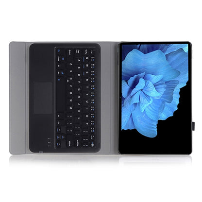 AV11-A Lambskin Texture Ultra-thin Bluetooth Keyboard Leather Case with Touch Pad For vivo Pad 11 inch(Black) - Others Keyboard by buy2fix | Online Shopping UK | buy2fix