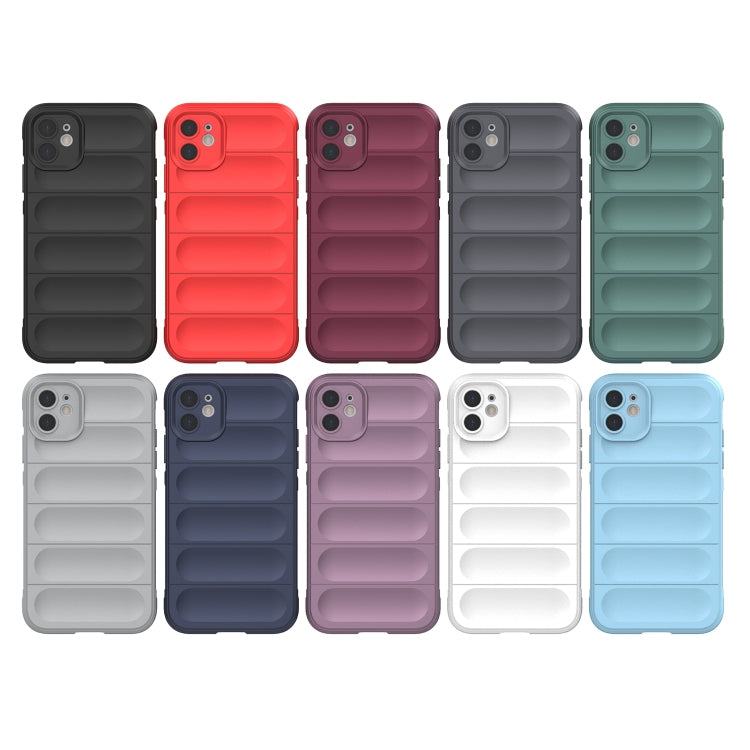 For iPhone 11 Magic Shield TPU + Flannel Phone Case (Light Blue) - iPhone 11 Cases by buy2fix | Online Shopping UK | buy2fix