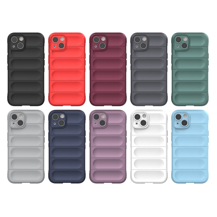 For iPhone 13 Magic Shield TPU + Flannel Phone Case(Grey) - iPhone 13 Cases by buy2fix | Online Shopping UK | buy2fix